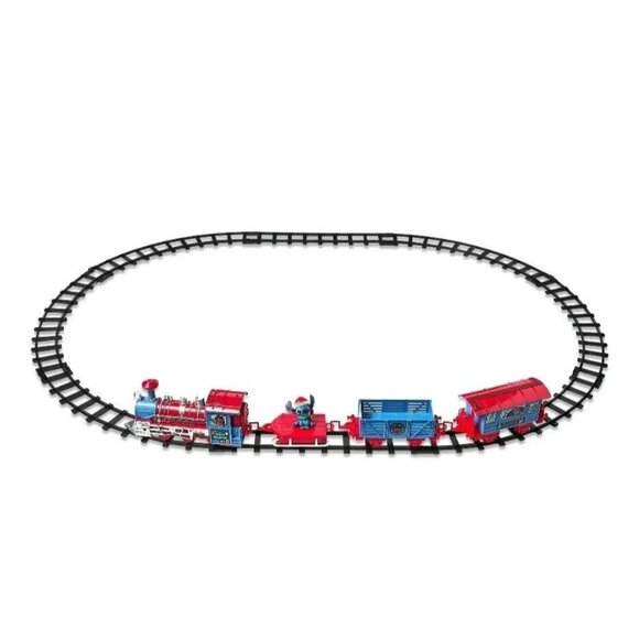 Disney Lilo & Stitch Christmas Holiday Express Ready to Play Train Set - Picture 3 of 8